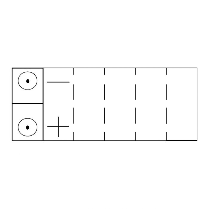 Batteria Potenziata Agm Motobatt 2,5 Ah Mtr4