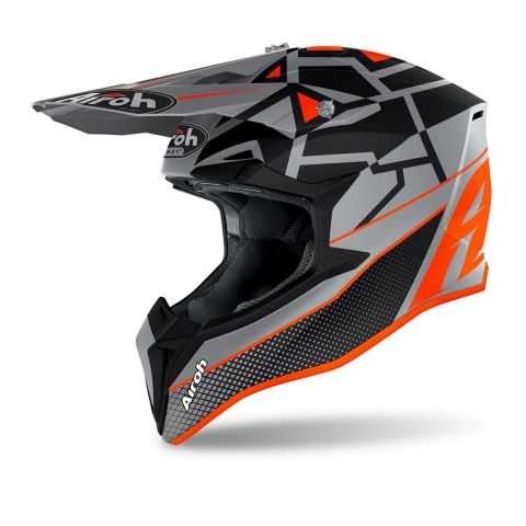 Off Road Helmet Airoh Wraap Mood Orange Matt