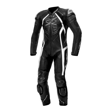 Tuta Intera In Pelle Spyke Losail Race Black/white