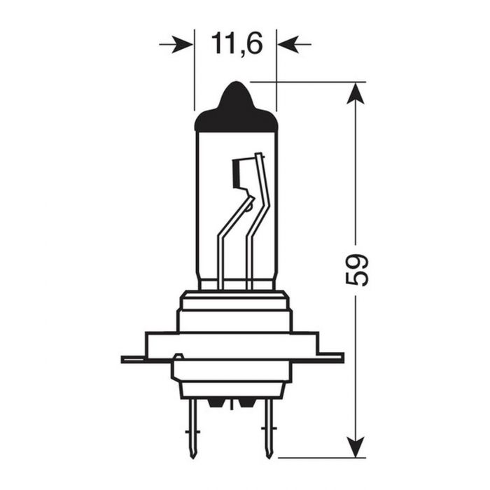 Lampadine Alogena Lampa 12v Xenon Top +120% Luce - H7 - 55w - 2 Pz