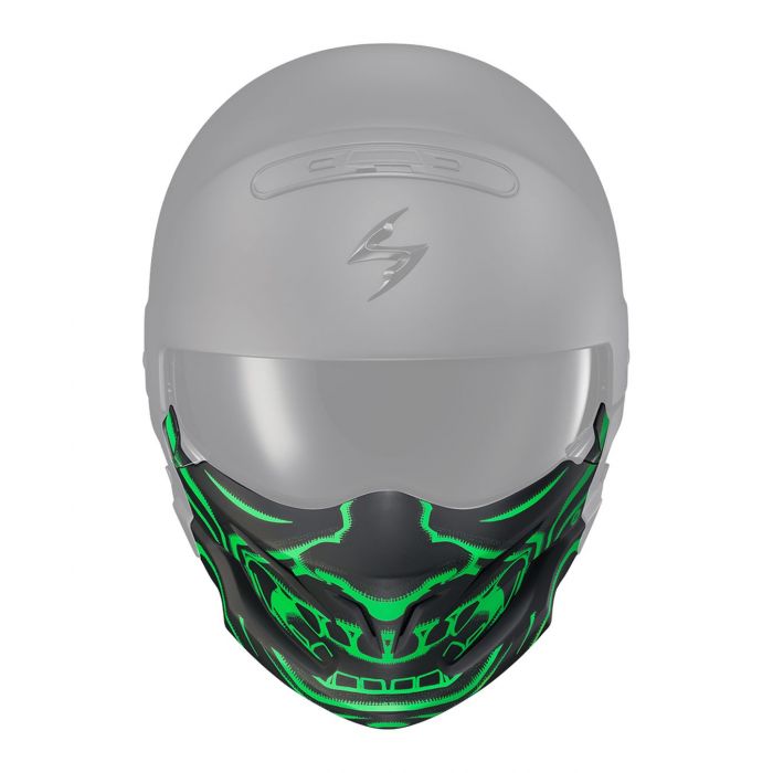 Mask Scorpion Per Exo-combat Evo Samurai Matt Black/green