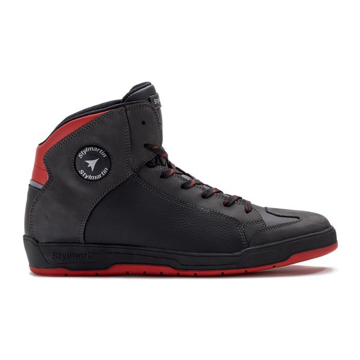 Scarpe In Pelle Stylmartin Double Wp Black/red