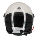 Casco Tucano El'jettin con Bluetooth integrado Blanco hielo brillante