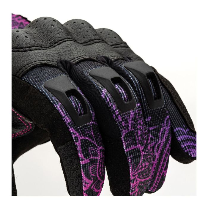 Guanti Tucano Urbano Lady Stacca Nero–viola Graphic
