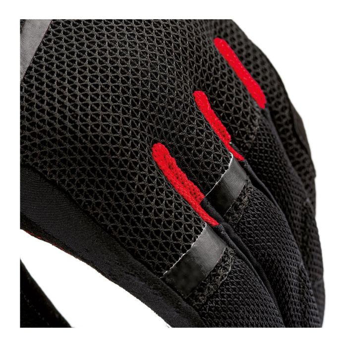 Guanti Tucano Urbano Penna Mesh Nero–rosso