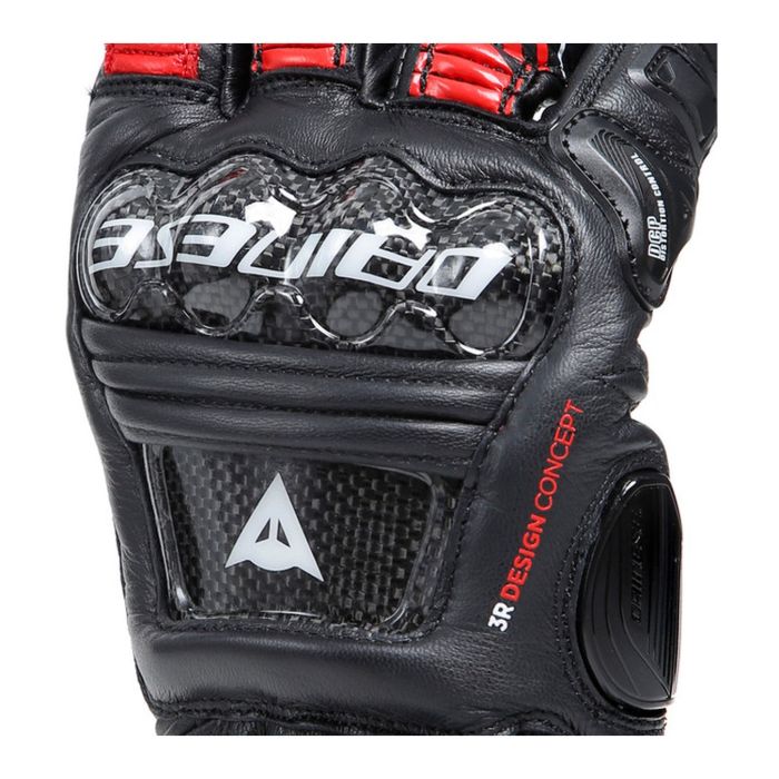 Guanti In Pelle Dainese Druid 4 Black/lava-red/white