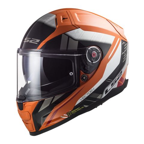 Casco Integrale Ls2 Ff811 Vector II Stylus Fluo Orange Black