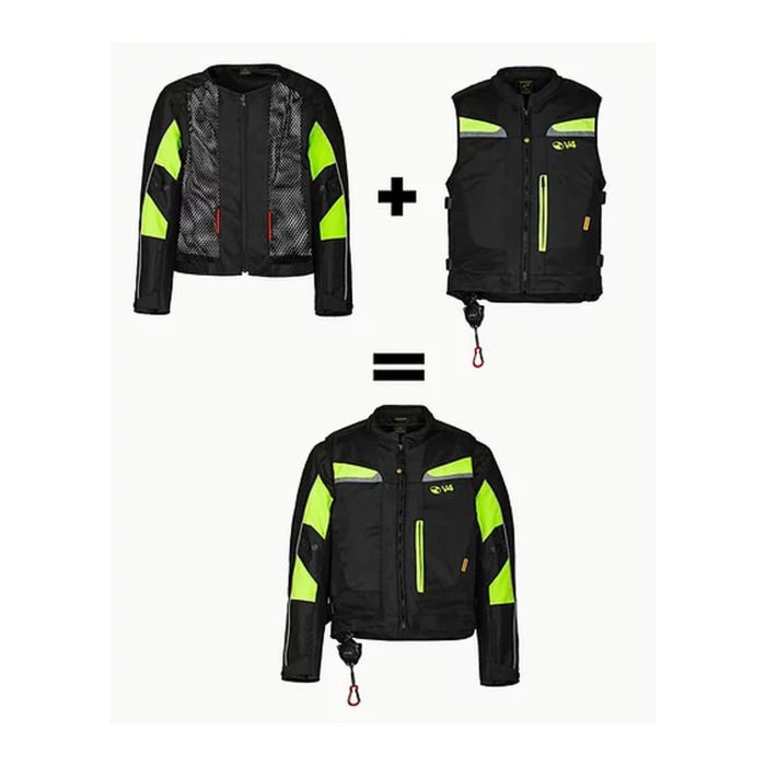 Motoairbag Mab V4.0 Airbag Con Maniche Removibili Nero