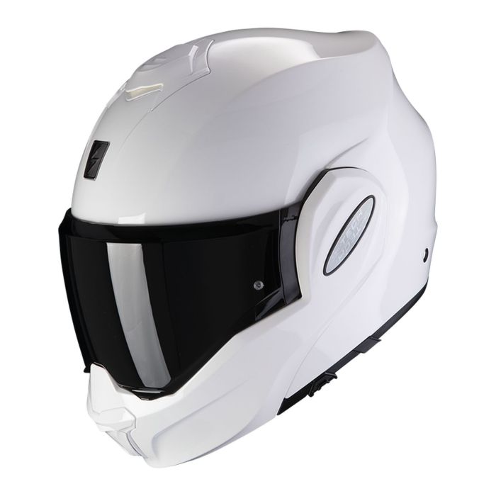 Casco Modulare Flip Back Scorpion Exo-tech Evo Solid White