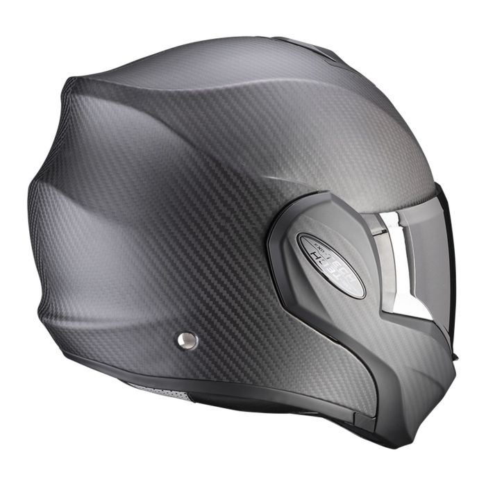 Casco Modulare Flip Back Scorpion Exo-tech Evo Carbon Solid Matt Black