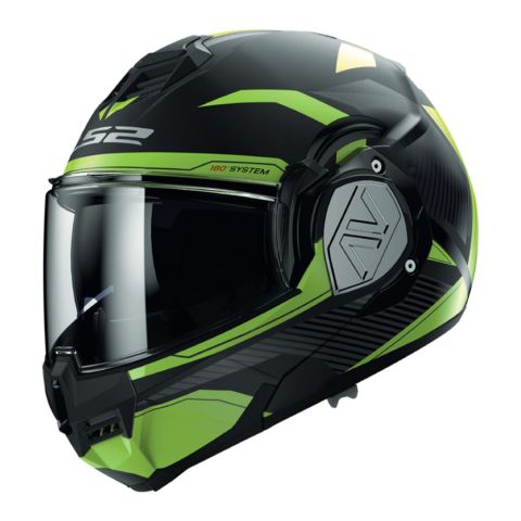 Casco Modulare Ls2 Ff906 Advant Revo Matt Black H-v Yello