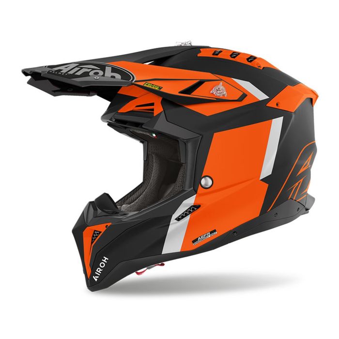 Casco Airoh Off Road Aviator 3 Glory Orange Matt