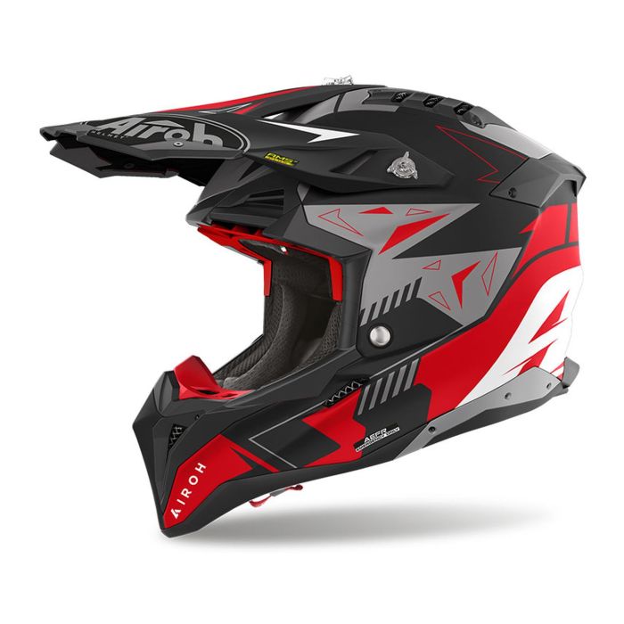 Casco Airoh Off Road Aviator 3 Spin Red Matt