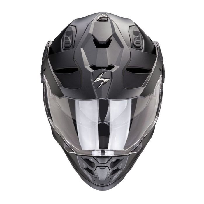 Casco Integrale Adventure Scorpion Adf-9000 Air Solid Matt Pearl Black