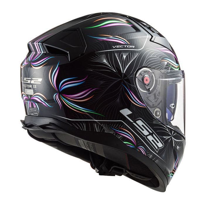 Casco Integrale Ls2 Ff811 Vector Ii Tropical 06 Black White