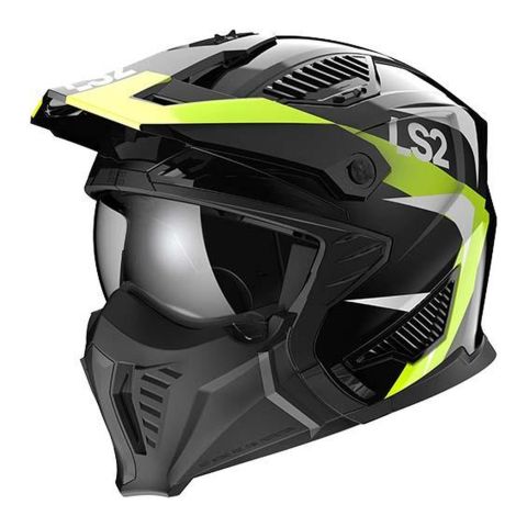 Casco Jet Ls2 Of606 Drifter Triality 06 H-v Yellow