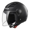 Casco Demi-jet Ls2 Of562 Airflow Matt Black Long