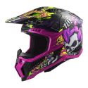 Casco Cross Ls2 Mx703 C X-force Fireskull 06 Violet
