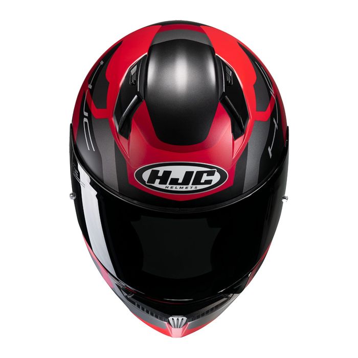 Casco Integrale Hjc C10 Tins Rosso Nero Opaco