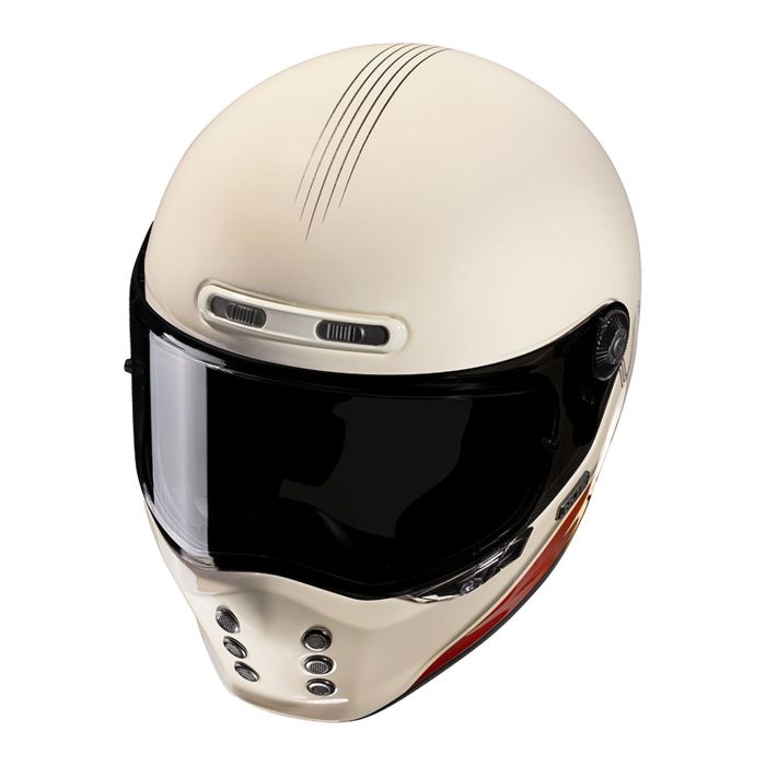 Casco Integrale Hjc V10 Tami Beige Rosso