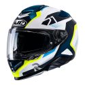 Casco Integrale Hjc Rpha 71 Hapel Bianco Blu Giallo