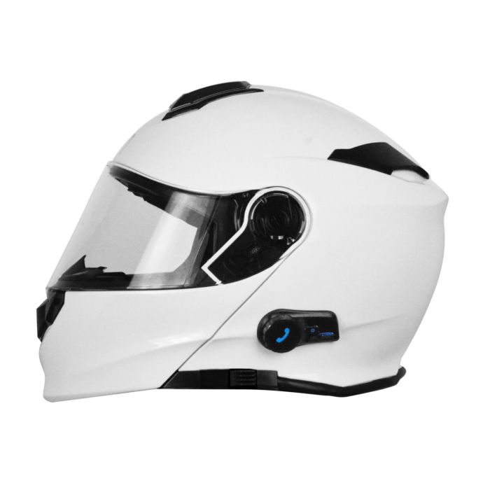 Casco Modulare Con Bluetooth Origine Delta Solid E06 White Gloss