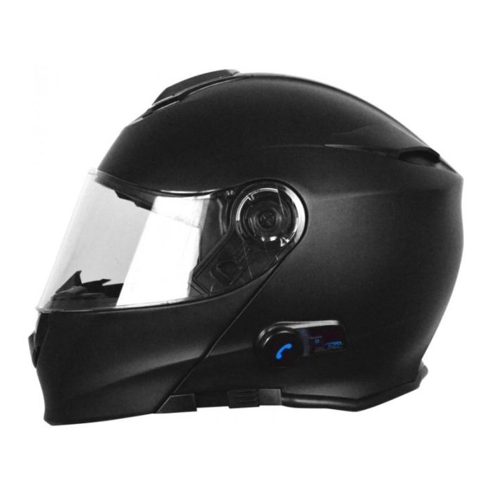 Casco Modulare Con Bluetooth Origine Delta Solid E06 Black Matt