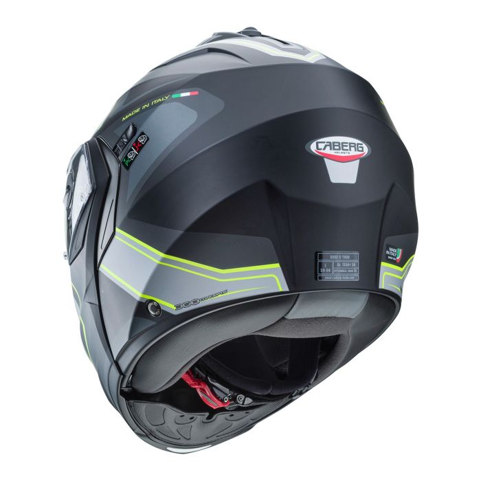 Casco Apribile Caberg Duke X Tour Matt Black/yell