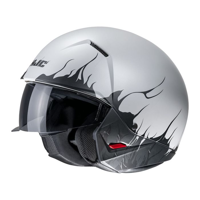 Casco Jet Hjc I20 Scraw Grigio Nero Opaco