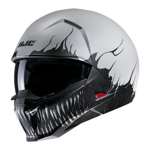 Casco Jet Hjc I20 Scraw Grigio Nero Opaco