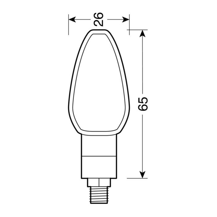 Coppia Frecce Nere Mod. Tuareg Led Vetro Bianco Lampa 90098