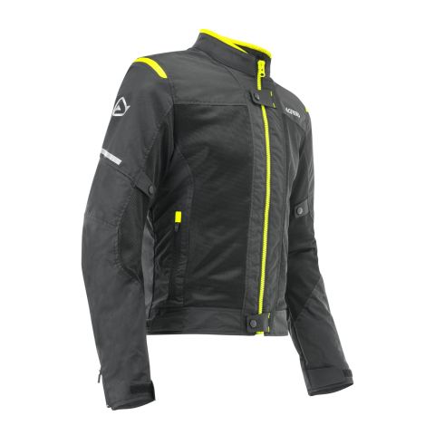 Acerbis Ramsey ventilado hay chaqueta de verano calada. Negro/amarillo