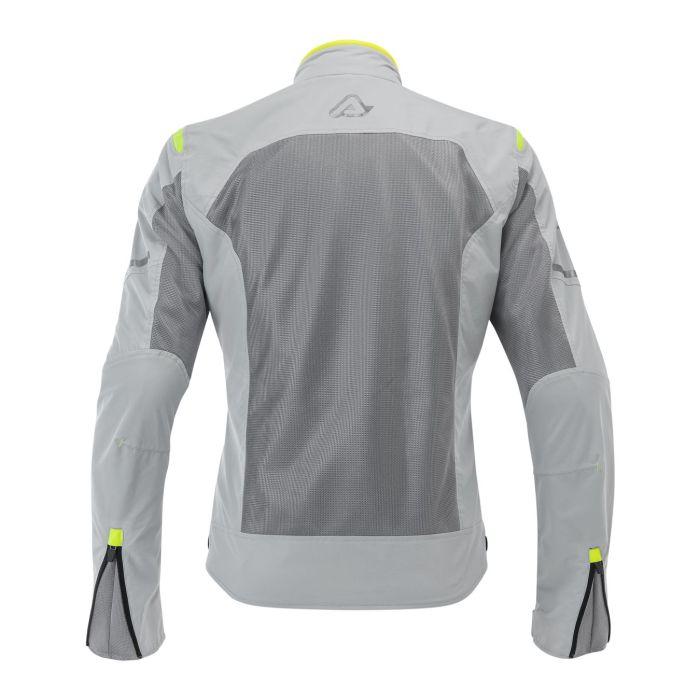 Acerbis Ramsey Vented Lady has a perforated jacket. Grey/yellow