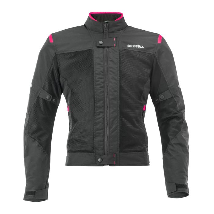 Acerbis Ramsey Vented Lady Ce Giacca Traforata. Black/pink