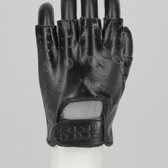 Guante de cuero Half Fingers Ixs Easy Black