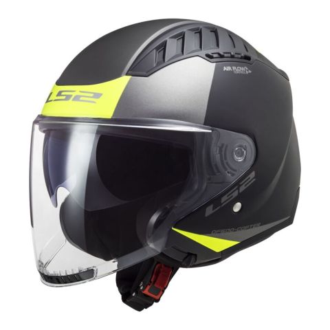 Casco Ls2 Of600 Copter II 06 Con Sunvisor Urbane M.black H-v Y