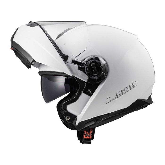 Casco Modulare Ls2 Ff908 Strobe II Mono Gloss White