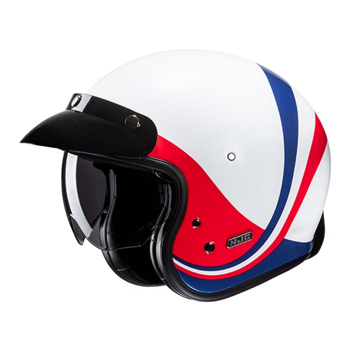 Casco Jet Hjc V31 Emgo White Blue Red