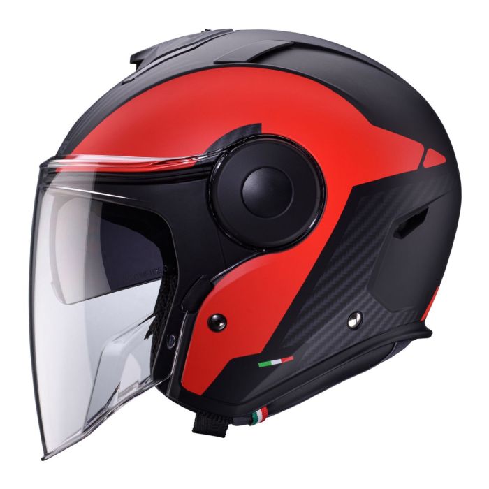 Casco Caberg Soho Milano Matt Black / Red
