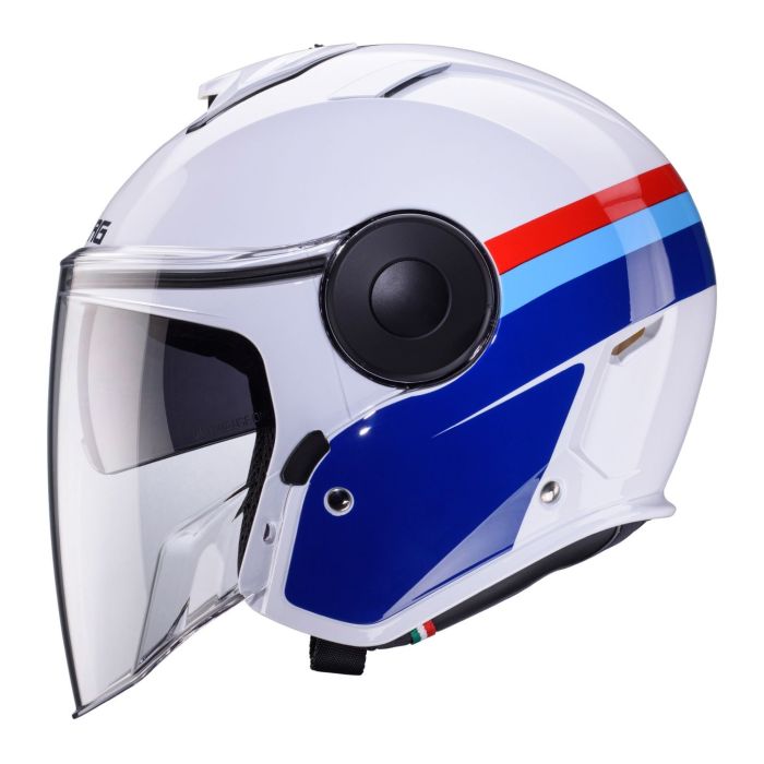 Casco Caberg Soho Zephyr White / Blue / Light