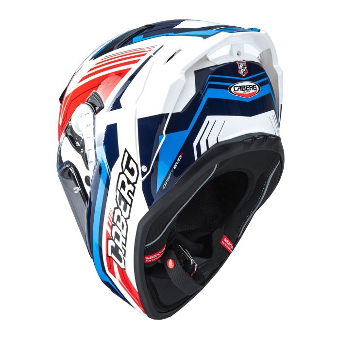 Casco Caberg Drift Evo Ii Jarama White / Red / Blue