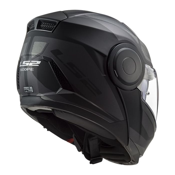 Modularer Helm Ls2 ff902 Zielfernrohr Achse Schwarz Titan