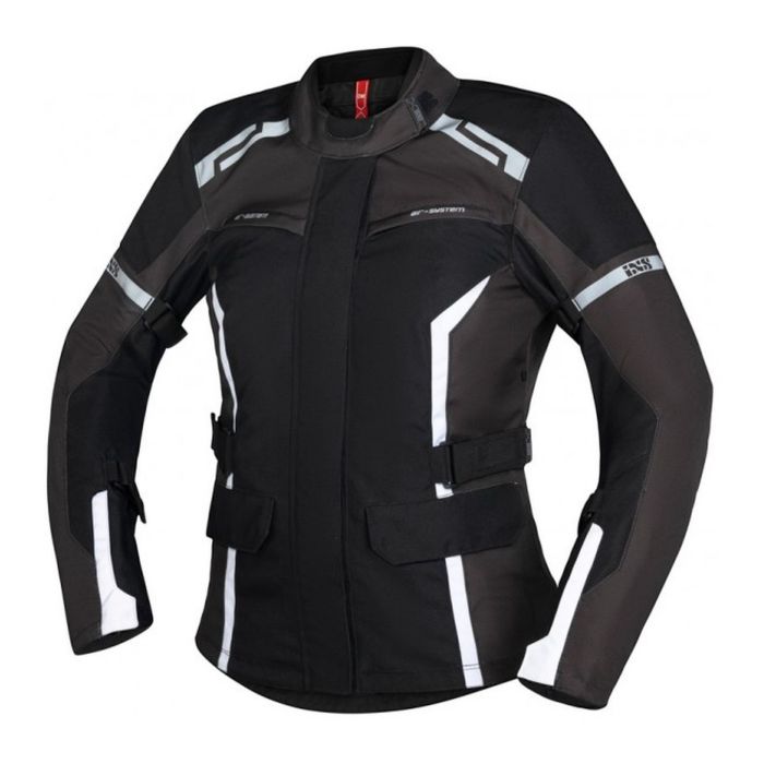 Giacca Donna Ixs Evans-st 2.0 Nero Grigio Bianco