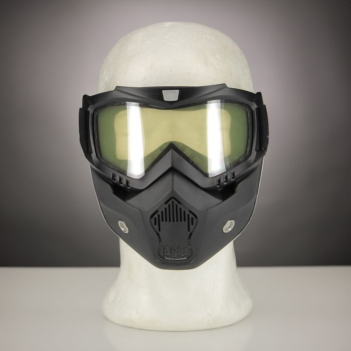 Maschera Combat Per Caschi Aperti Trasparente