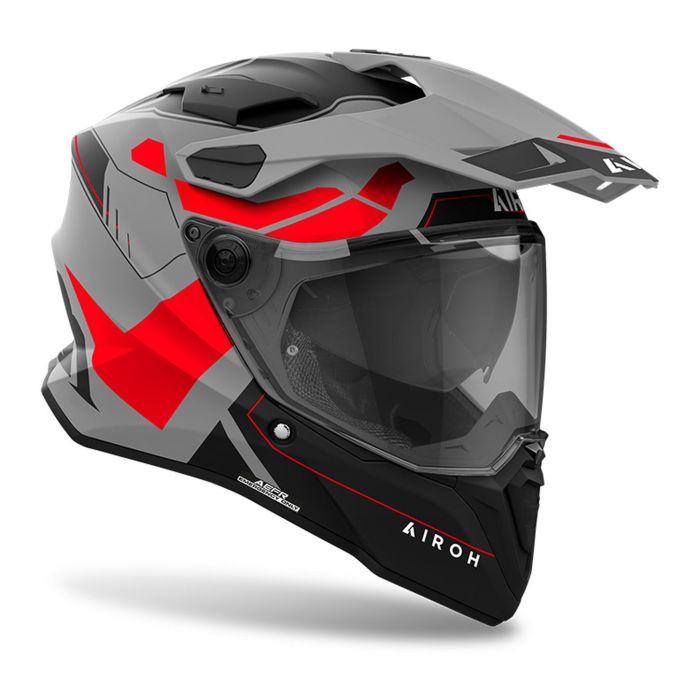 Casco Airoh Commander 2 Reveal 06 Red Fluo Matt