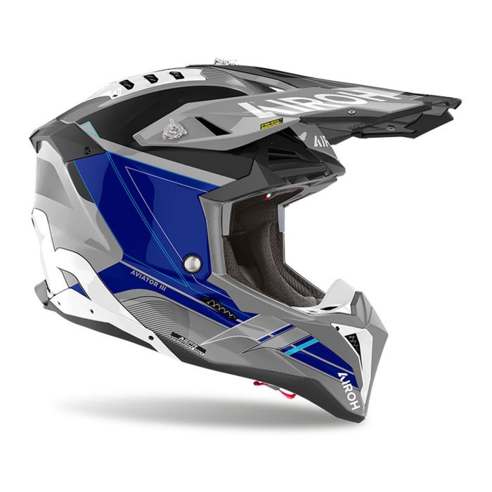Casco Airoh Aviator 3 Saber 06 Blue Gloss