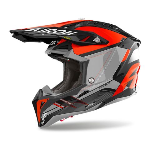 Casco Airoh Aviator 3 Saber 06 Orange Gloss