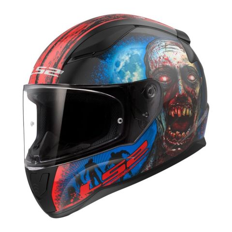 Casco Ls2 Ff353 Rapid Ii Zombie 06 Black / Red