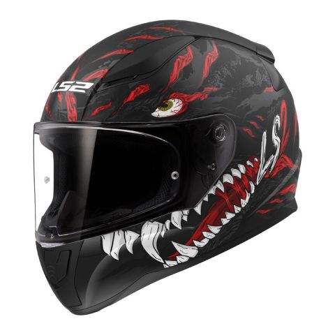 Casco Ls2 Ff353 Rapid Ii Kaiju 06 Matt Black / Red / W