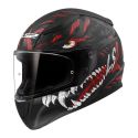 Casco Ls2 Ff353 Rapid Ii Kaiju 06 Matt Black / Red / W